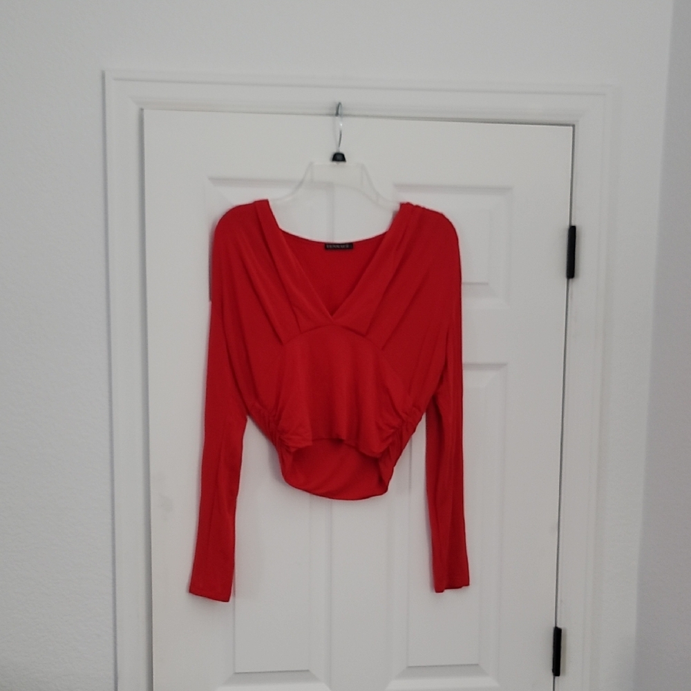 Elegant Red Women's Top